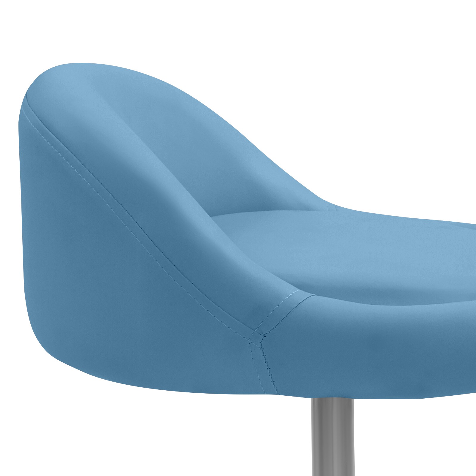 Adjustable Beauty Salon Chair, Rolling Stool, Rolling Stool with Low Backrest