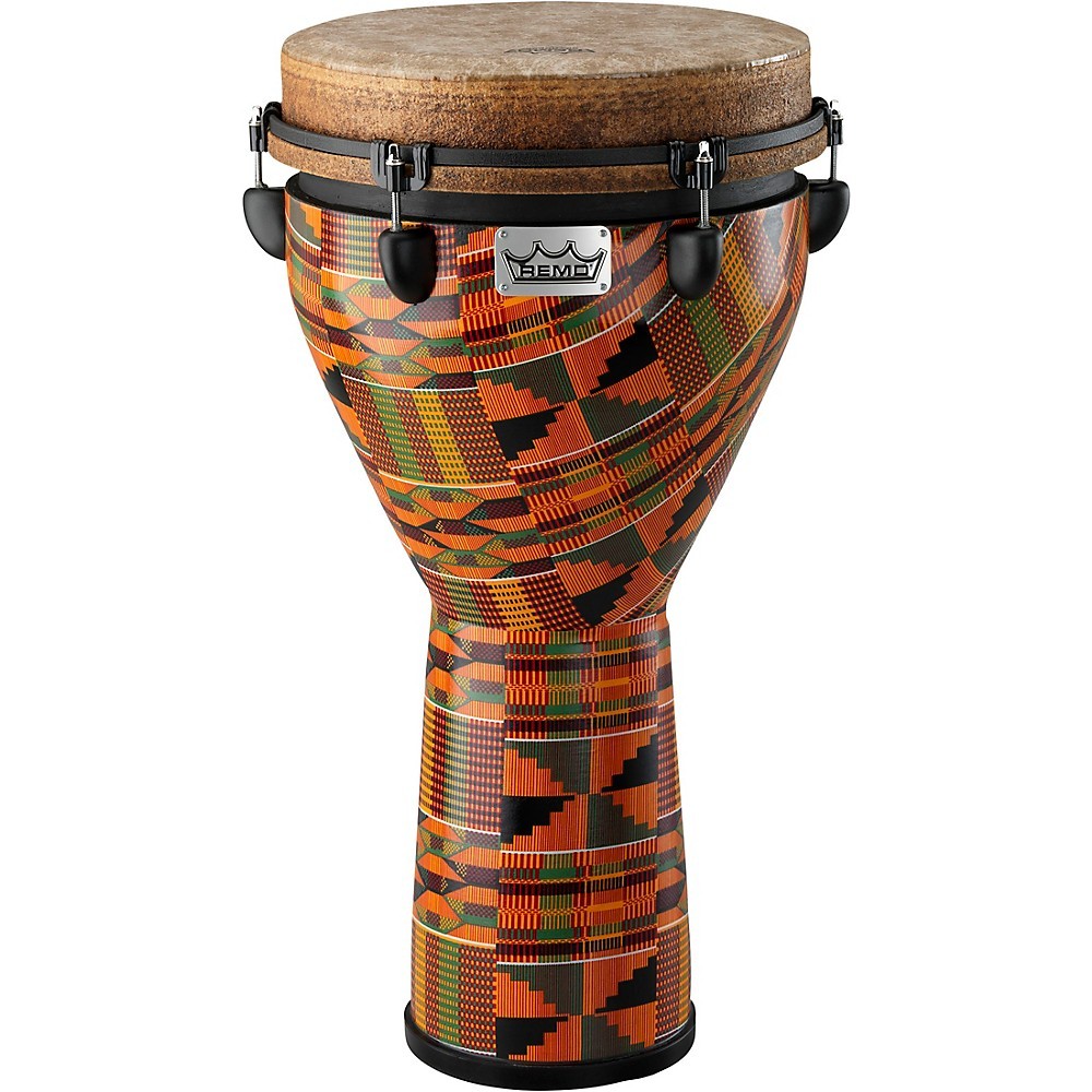 Remo Mondo Designer Series KeyTuned Djembe Kintekloth 12 x 24 in.