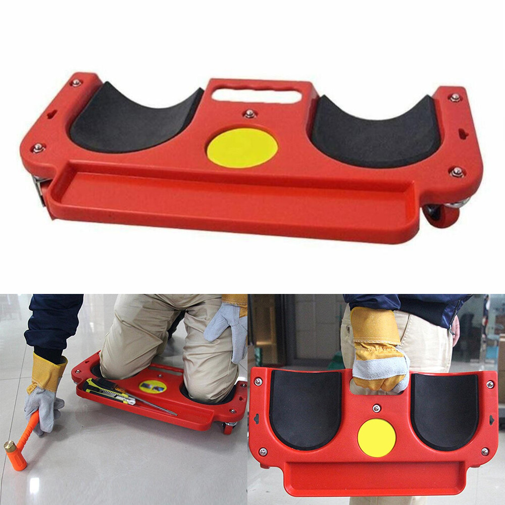 Rolling Knee Pads Platform W/ Wheeled Workers' Wheels Knee Pad Floor Tiles Tools