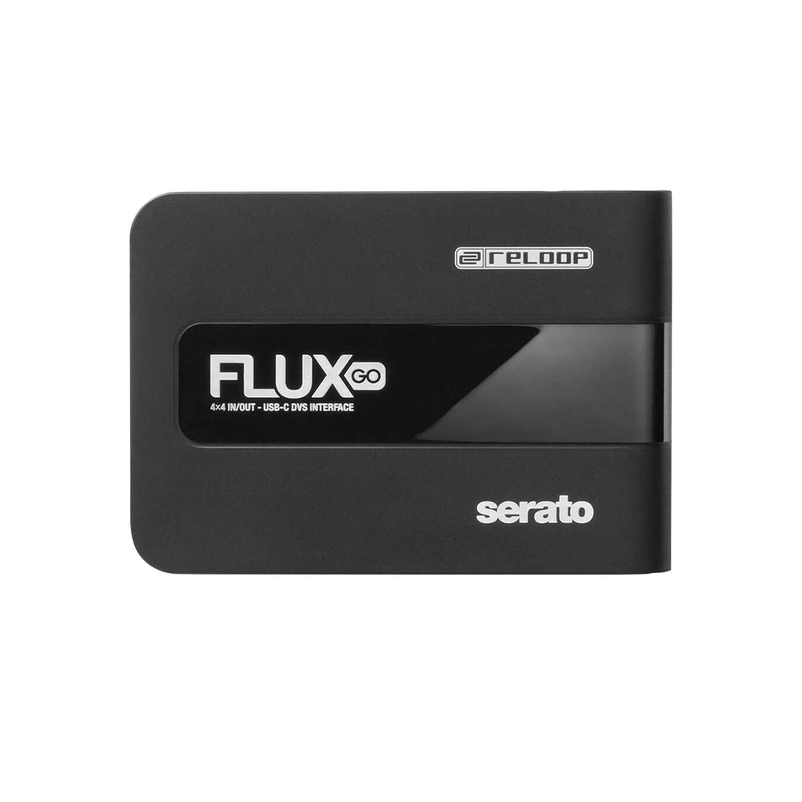 Reloop Flux Go Pocket-Sized 2-Channel (4x4) USB-C DVS Audio Interface w Case