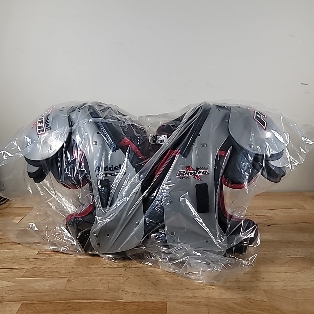NEW !! Riddell Power SPX OL/DL Men’s 3XL Football Shoulder Pads 52-54”/ 22"-23"