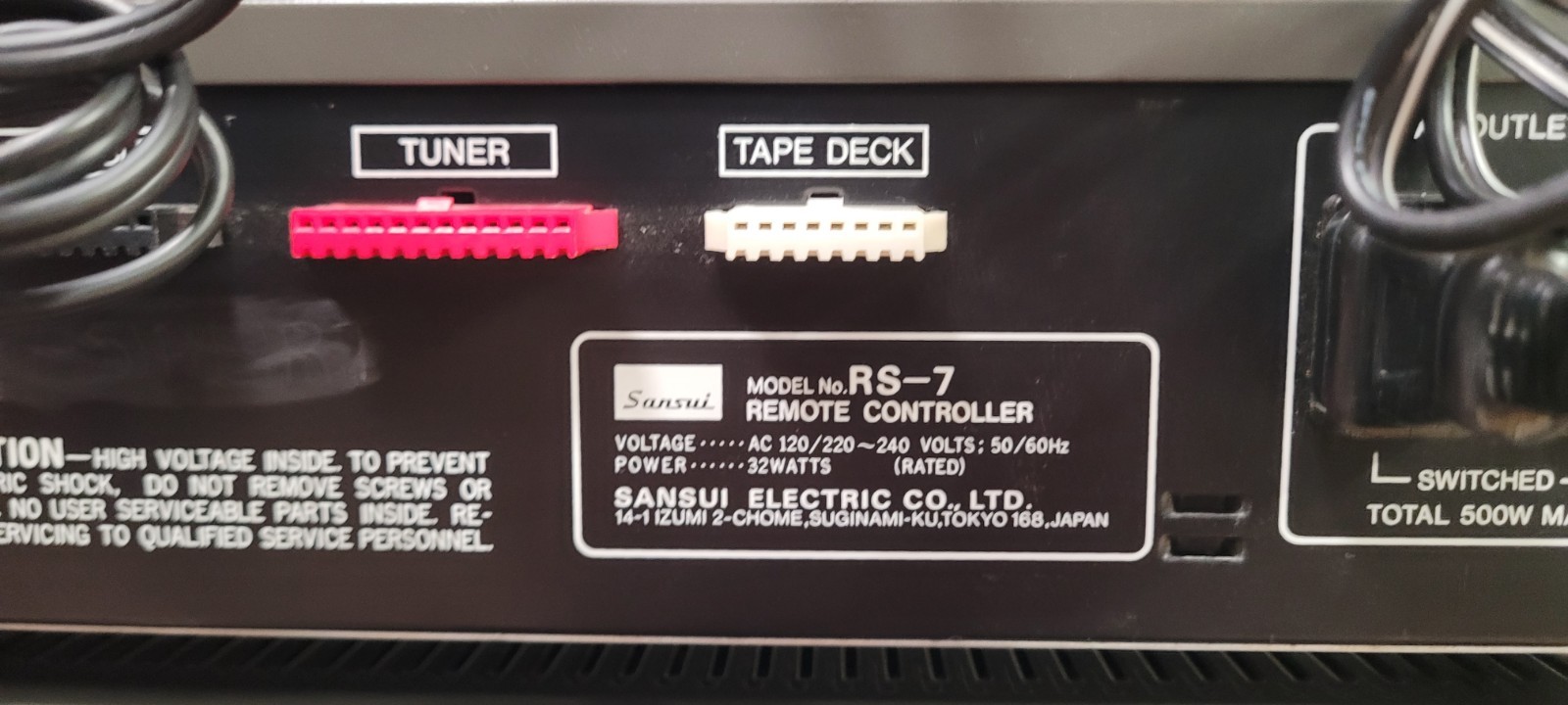 Sansui Stereo System A-9 Amplifier/ RS-7 Control System/ T-9 Tuner. Tested, Work