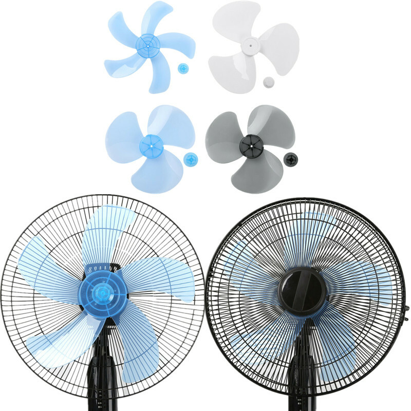 Plastic Fan Blade Replacement Leaves with Nut Cover for Standing Pedestal Fanner