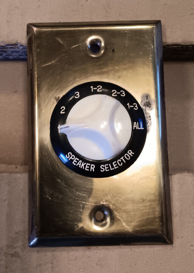 vintage retro FEDTRO SC-3 speaker selector wall mount switch home stereo Japan