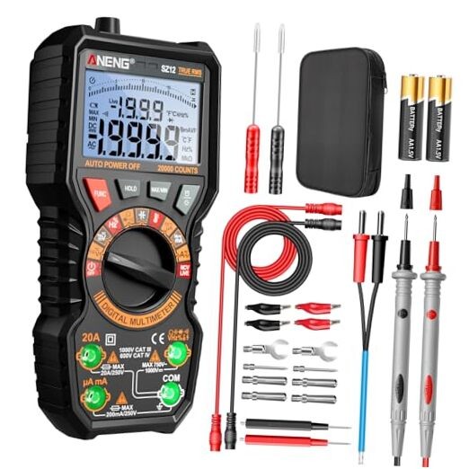 Multimeter,TRMS 20000 Counts Magnetic Digital 20000 Counts(Combination Kit)