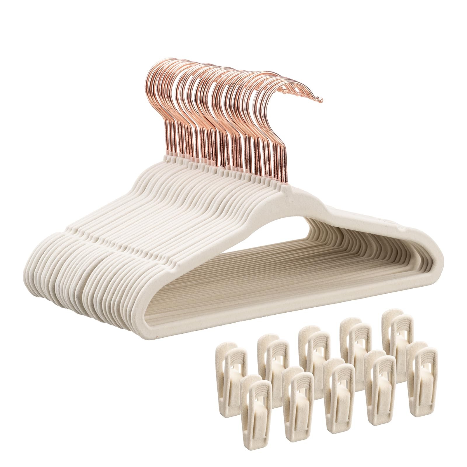 Baby Velvet Hangers 30 Pack - 11 Inch Premium Felt Non Slip Kids Hanger for I...