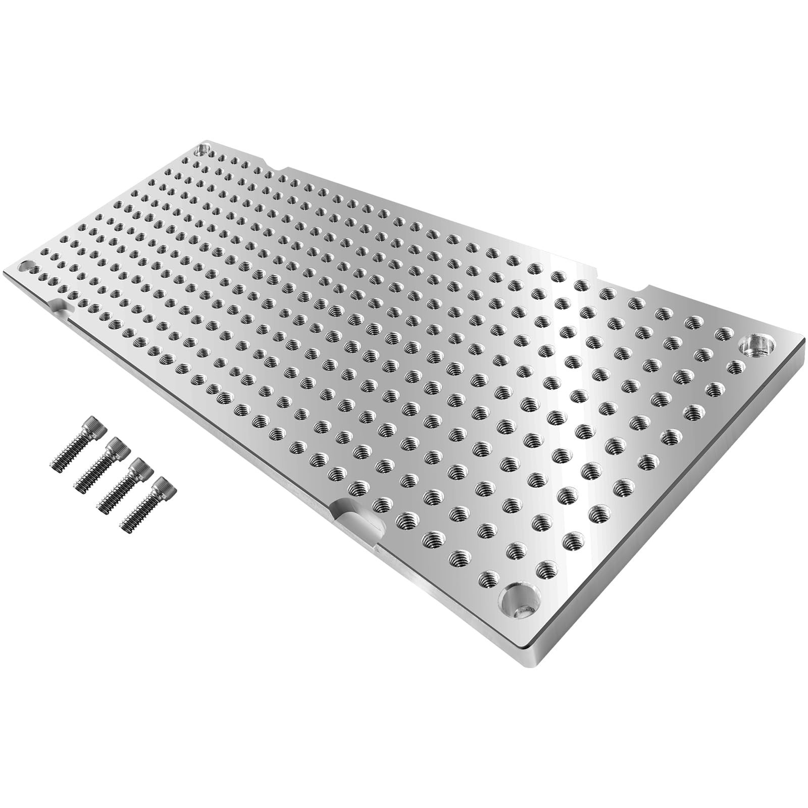 6" x 16" x 1/2" MIC7 Aluminum Fixture/Sacrificial Plate, Mini Pallet