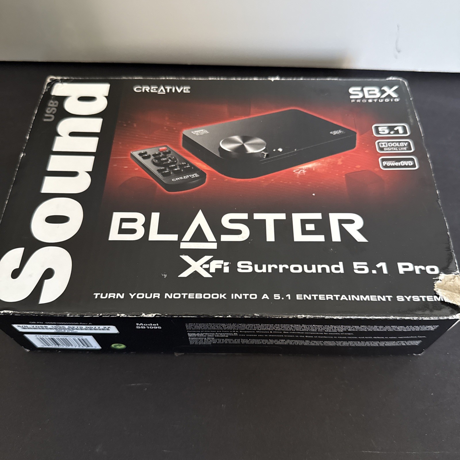 Creative Sound Blaster X-Fi Surround 5.1 Pro USB Sound Card