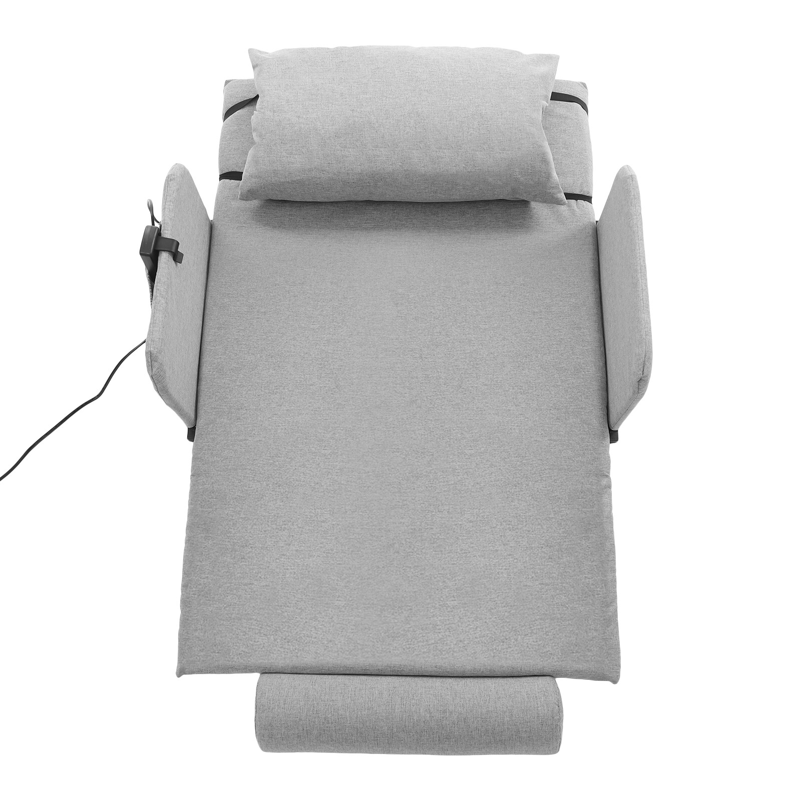 Grey Electric Lifting Adjustable Bed Back Rest Electric Lift Backrest Bed GIFT