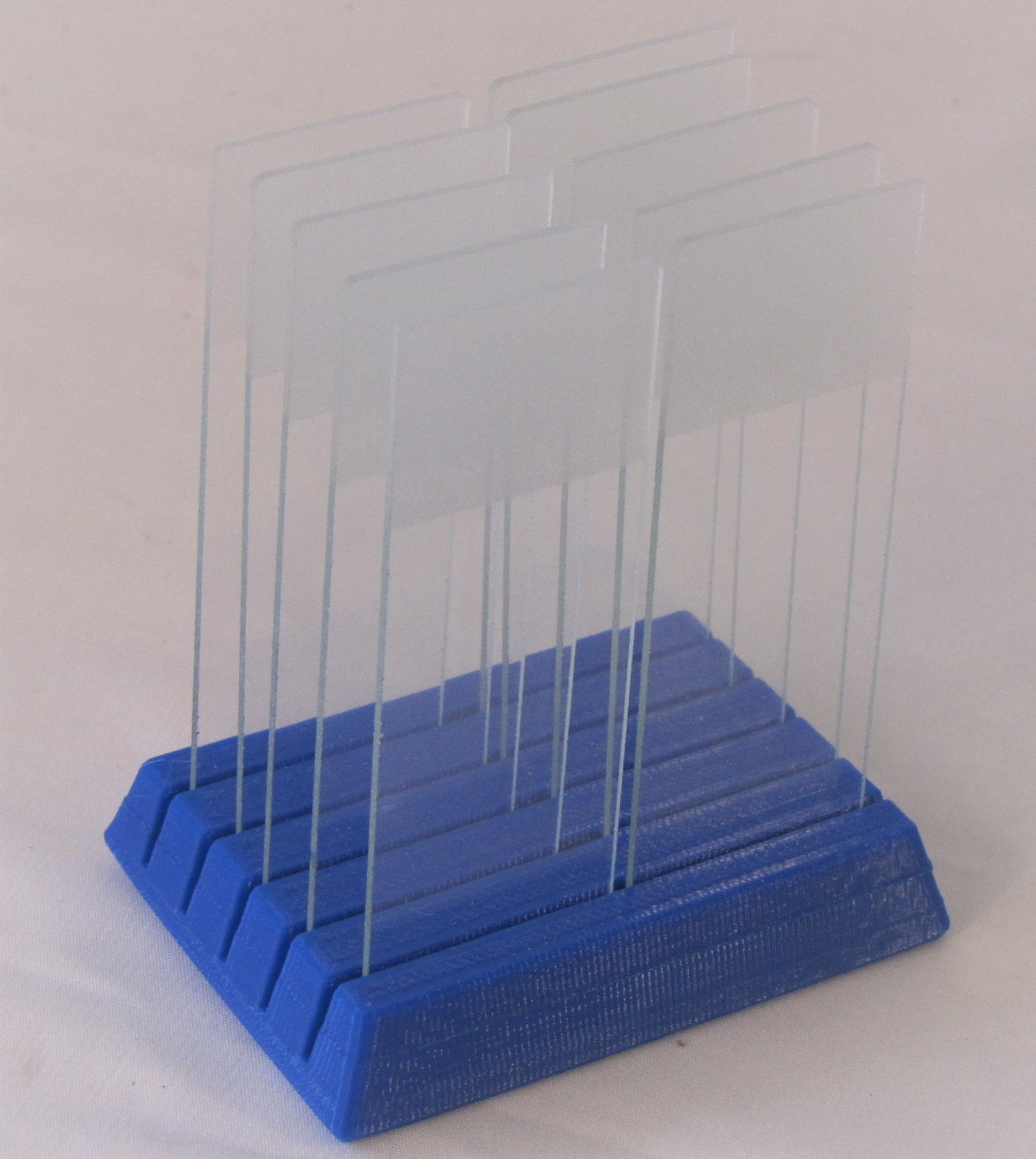 Pair (2x) Microscope Slides Stand Rest Rack Holder Dryer Lab Bench Display