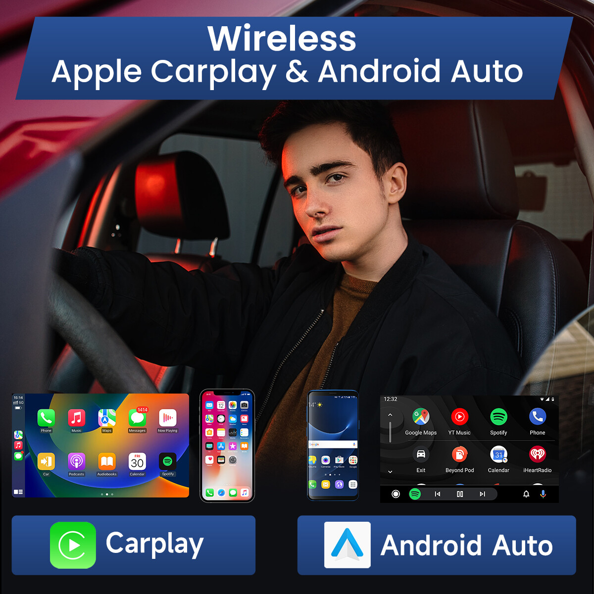 FOR 2009-2013 TOYOTA COROLLA Apple Carplay Android 13 Car Stereo Radio GPS Navi