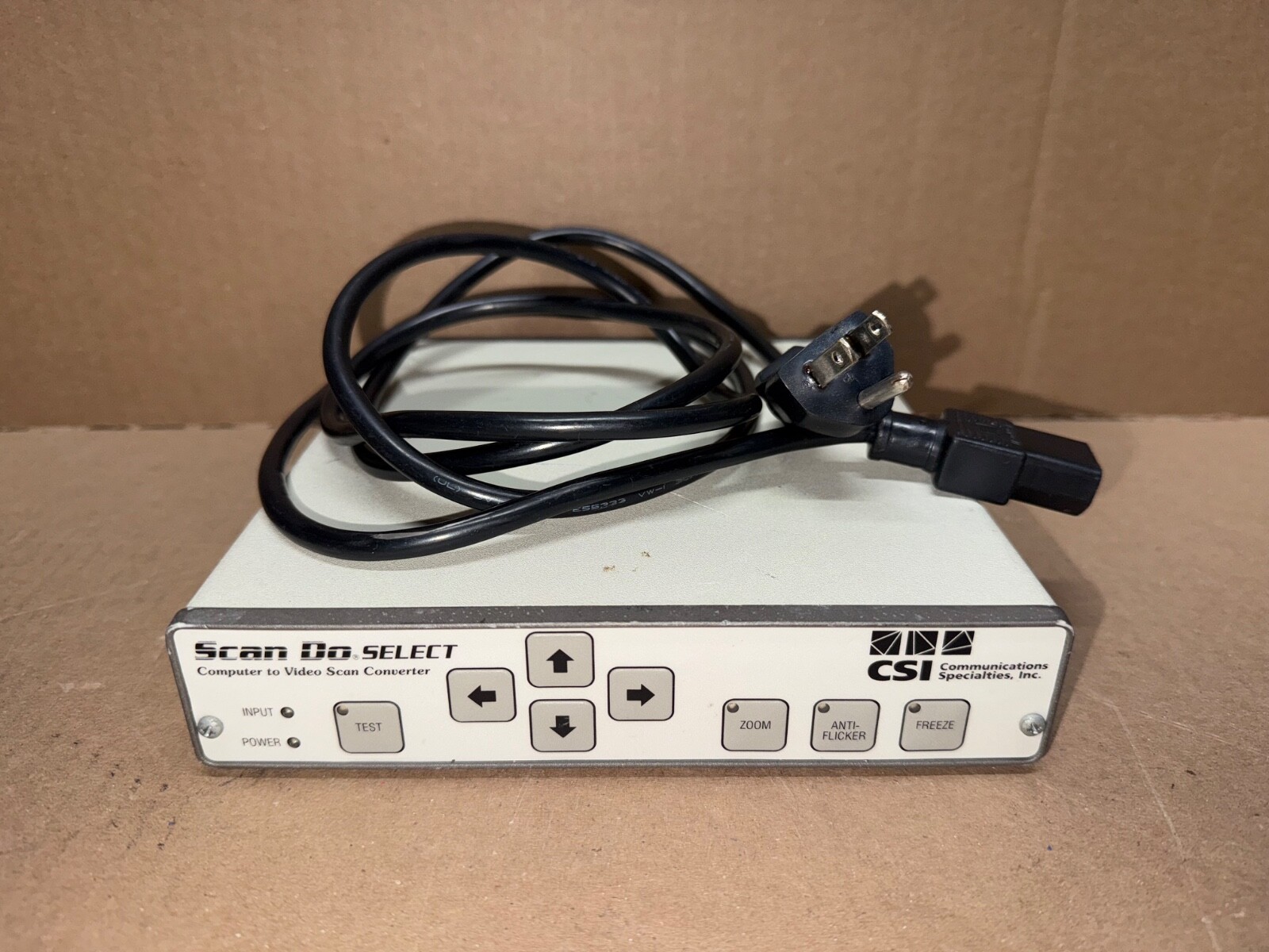 COMMUNICATIONS SPECIALTIES SCAN DO SELECT 1290 COMPUTER TO VIDEO SCAN CONVERTER