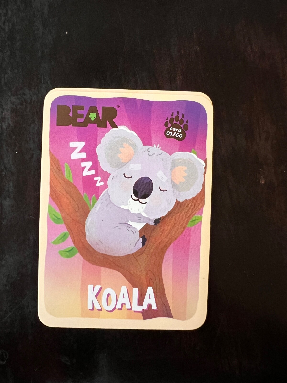 Bear Fruit Snack Animal Cards - Various animals - Complete Your Set!