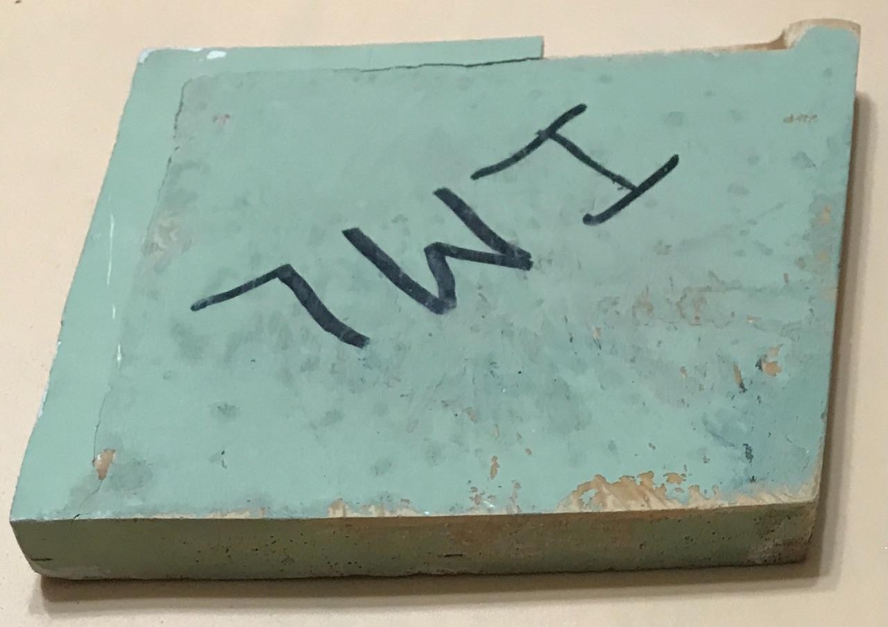 NASA Space Shuttle Fit Check Tile, Challenger 099 Only Mid Fuselage