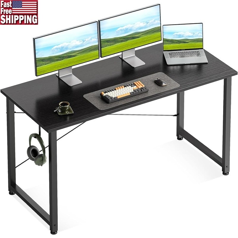 Versatile Home Office Desk Computer Table W/ Efficient Storage & Quick Assembly