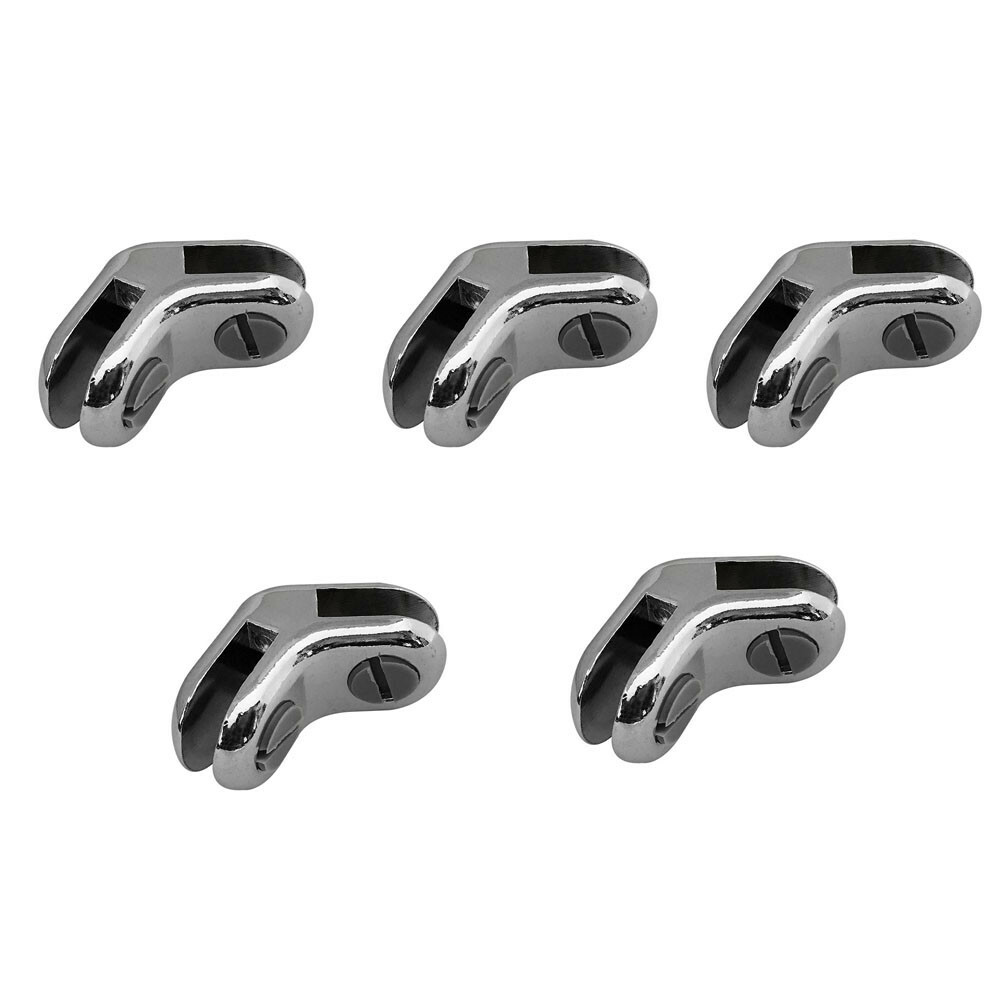 2 Way 120 Degree  Glass Connector Clips 3/16'' Tempered Glass 20 Pc Y Style