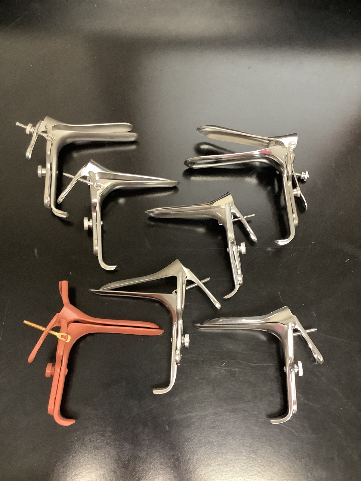 Lot Of 7 Various Exam Speculums