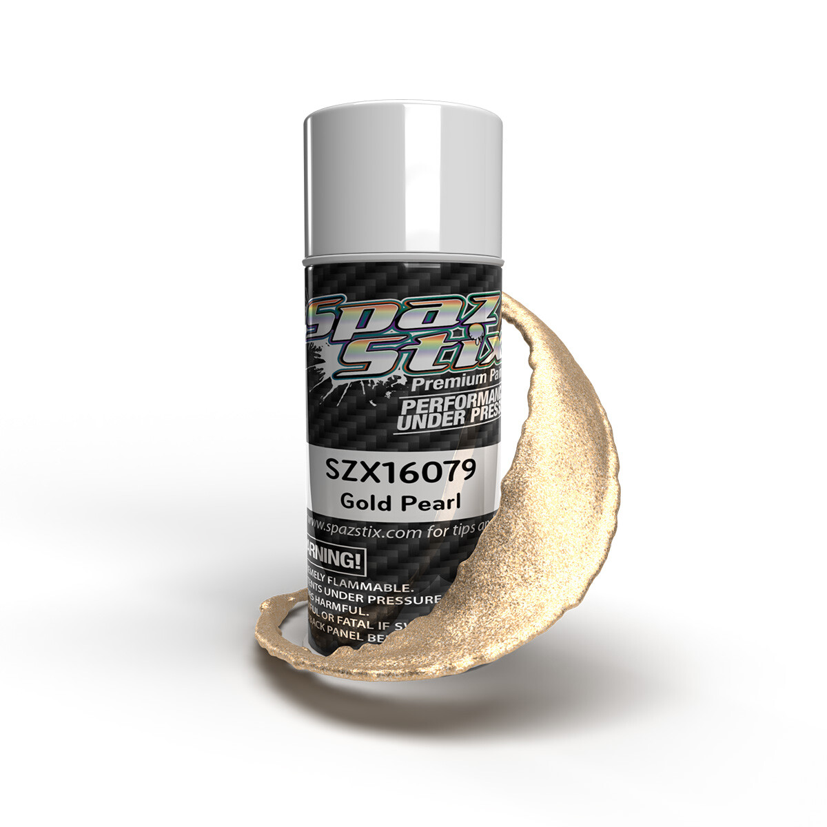 Spaz Stix Gold Pearl Translucent Paint 3.5oz Can SZX16079 16079