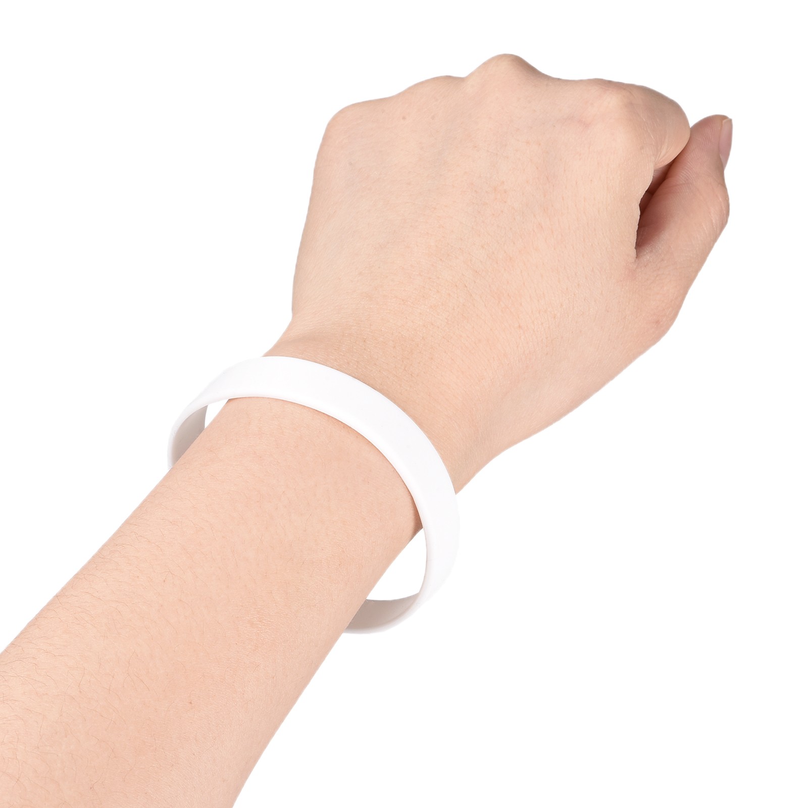 3Pcs Bracelets Wristbands 1/2 Inch Width 8" Length White