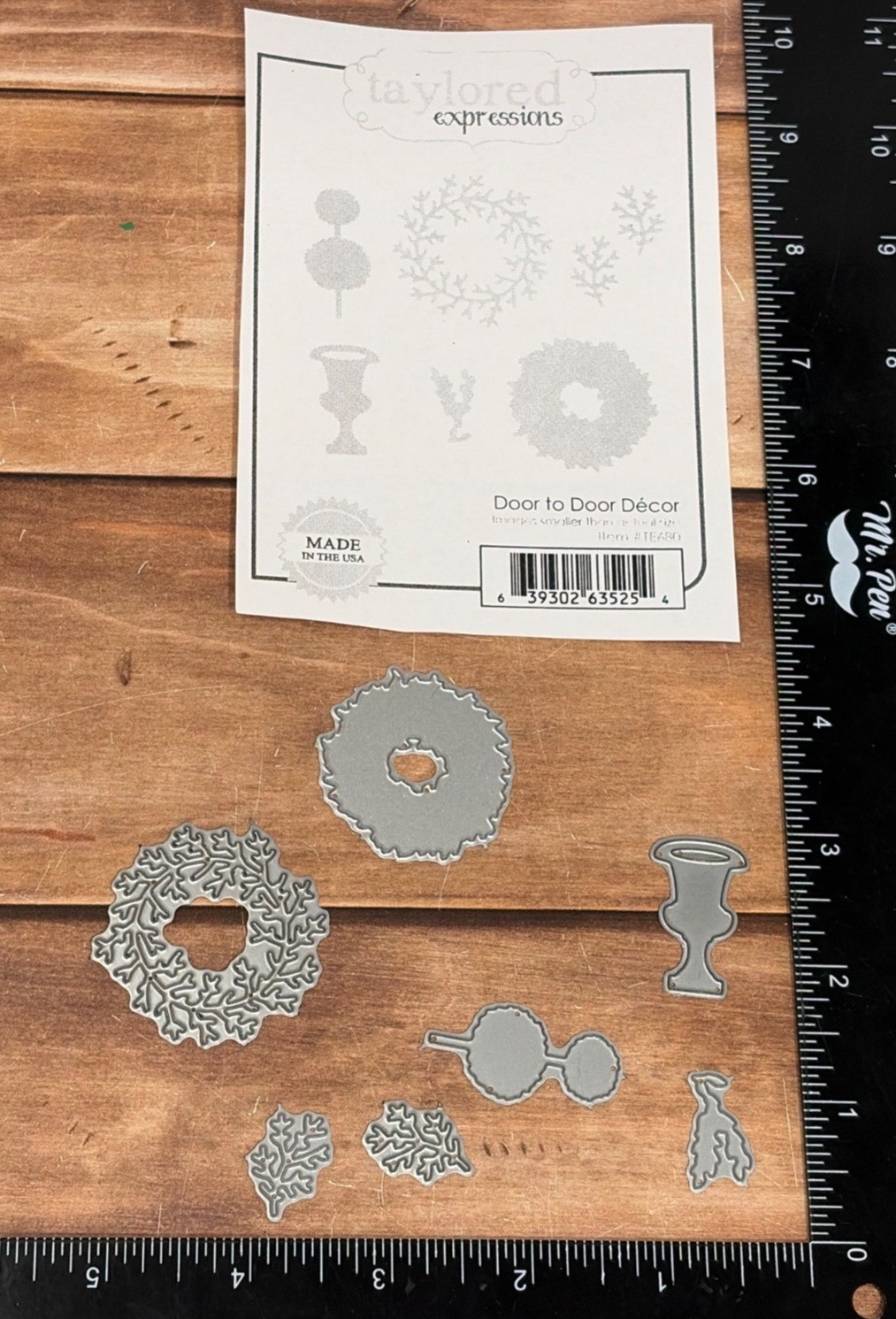 V1 TAYLORED EXPRESSIONS TE680 DOOR TO DOOR DECOR STEEL CRAFT DIE SET WREATH