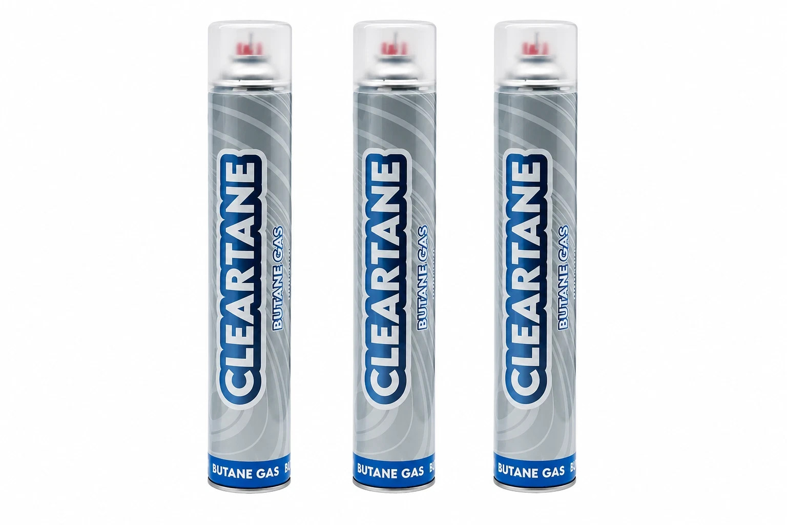 Butane 20X, Cleartane 840ml Refill Fuel Gas for Lighters/ Torch (3 pack)