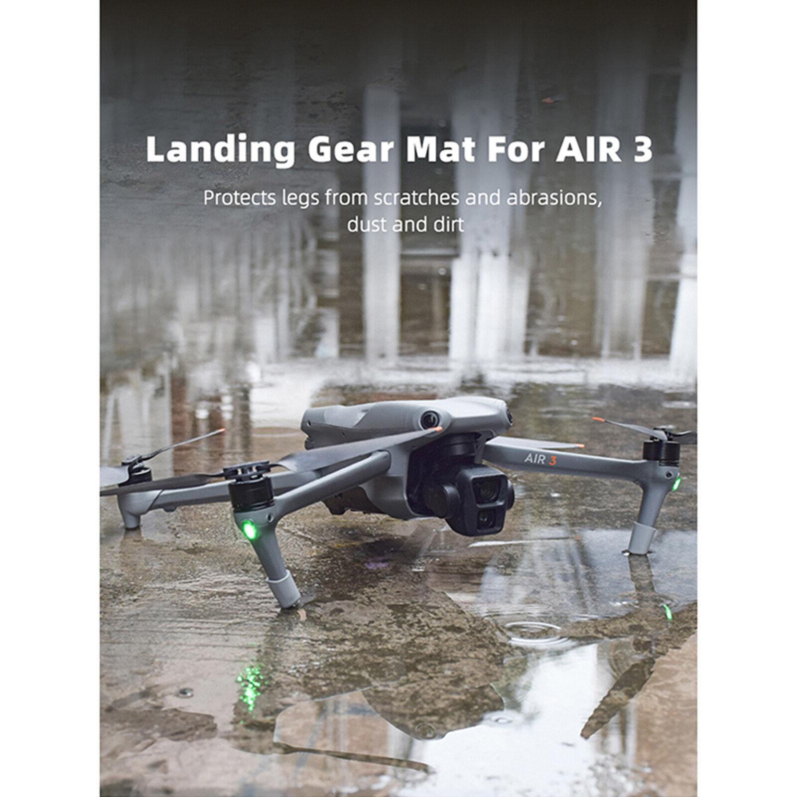 Dustproof Feet Heightened Footrest Cover Landing Gear Protection for DJI AIR 3