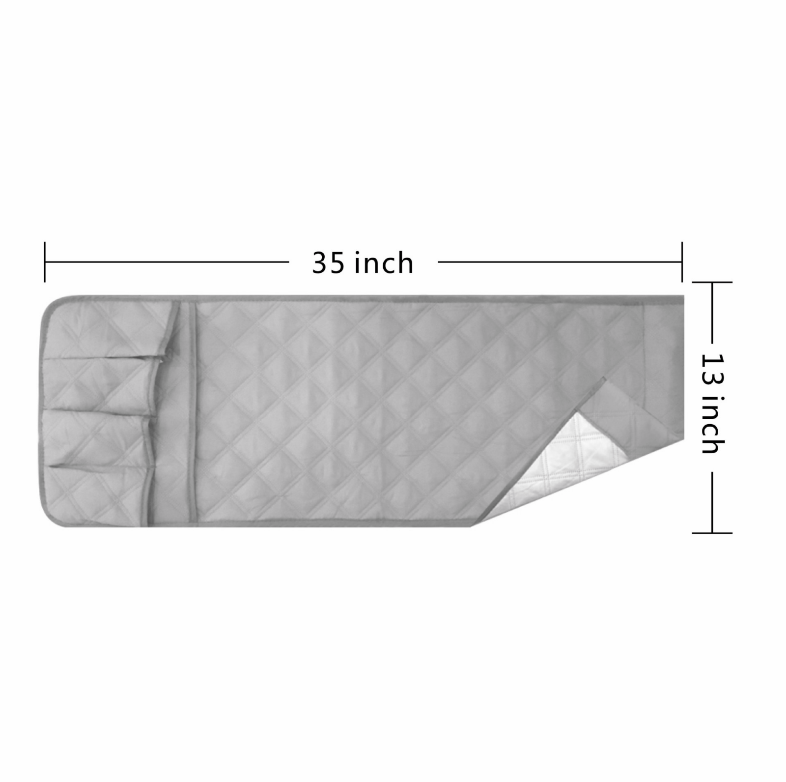 5 Pocket Sofa Arm Rest Organizer Caddy Couch Tray Remote Control Holder Table