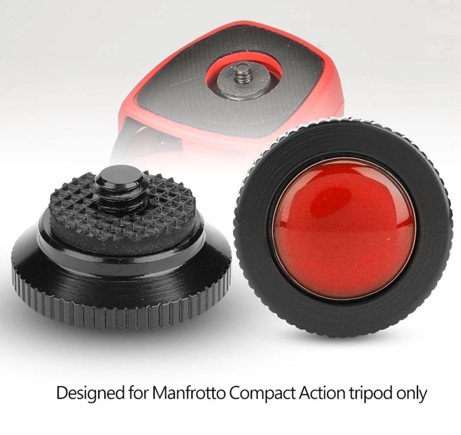 Round Quick Release plate for Manfrotto Compact Action Tripod QR Plate