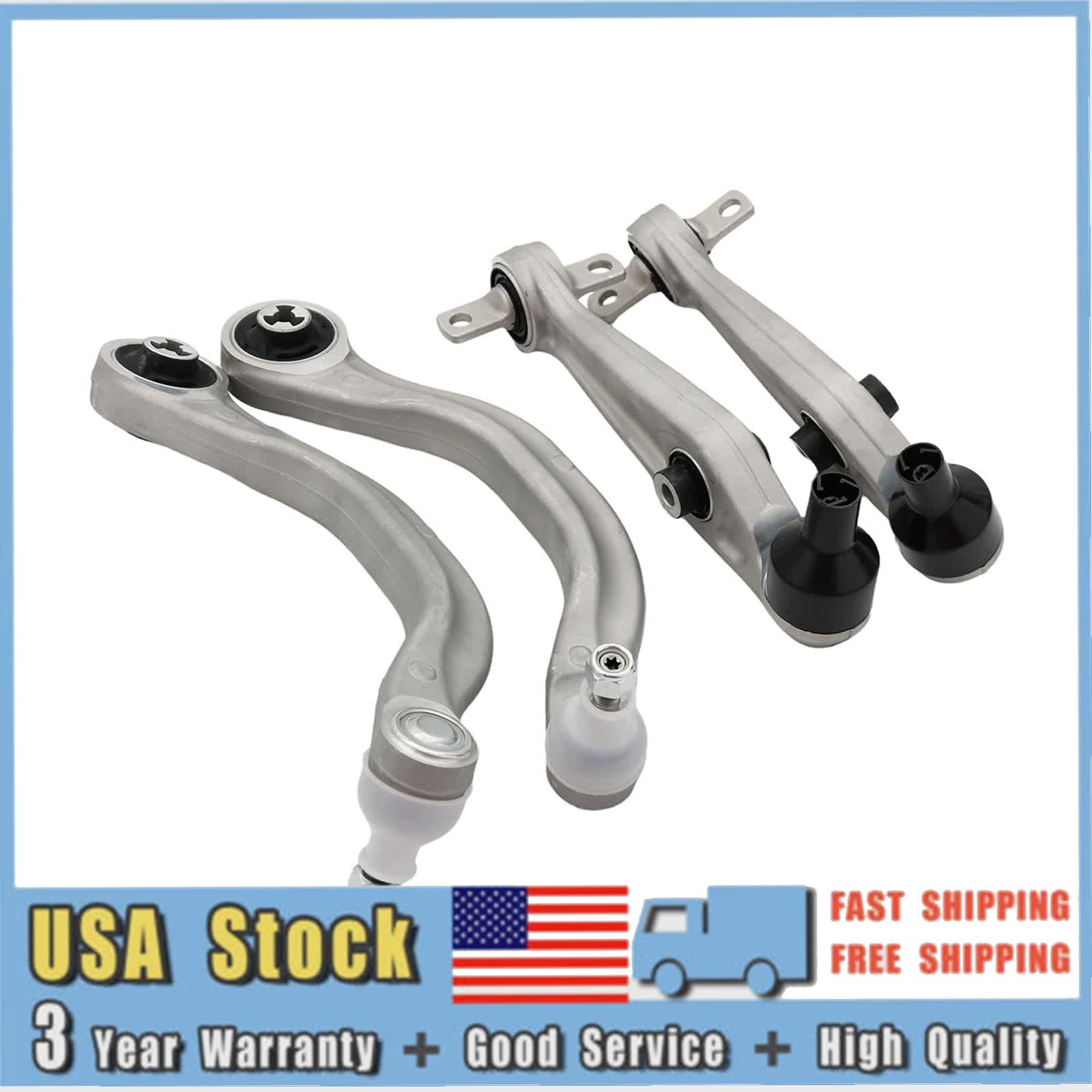 4x Front Left + Right Lower Control Arms Kit for 2017-2023 Tesla Model 3 Model Y