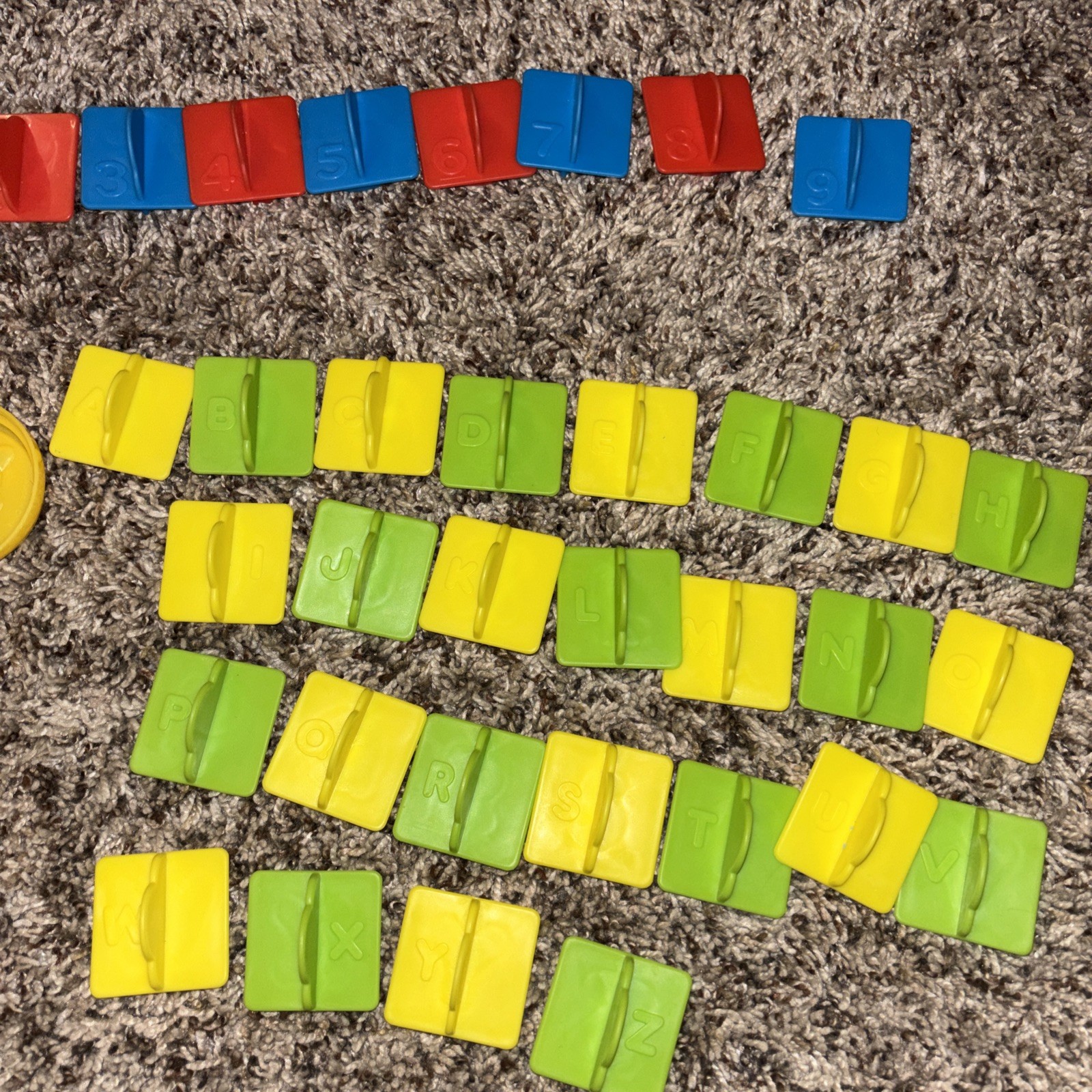 Vintage Hasbro Complete Alphabet And 0-9  Numbers Play-Doh Cutters Extra Disney