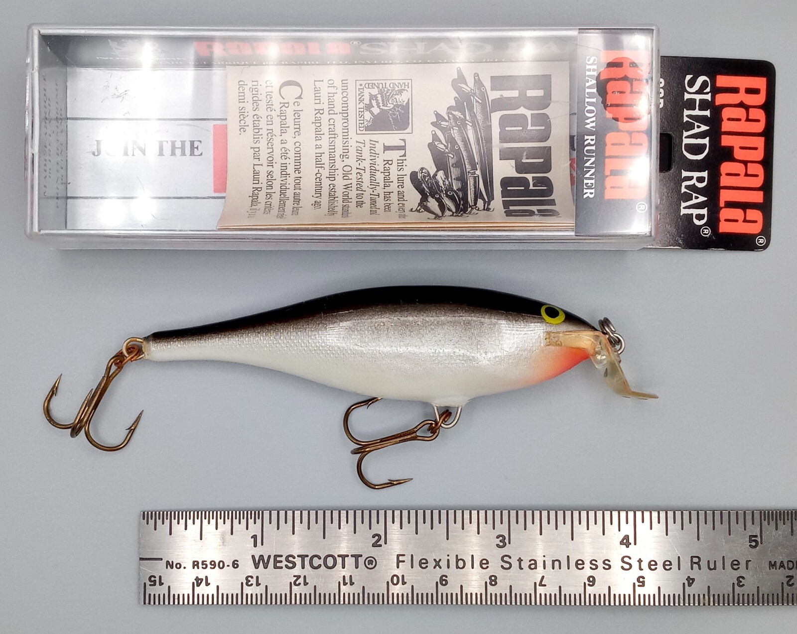 Rapala Shallow Shad Rap SSR-9 S Original Box _ 3 1/2” _ 3/8 oz