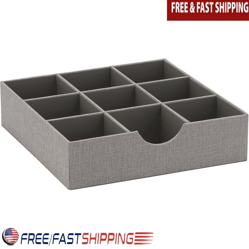 Drawer Organizer Tray Fabric Storage Jewelry Office Supplies Accessories New