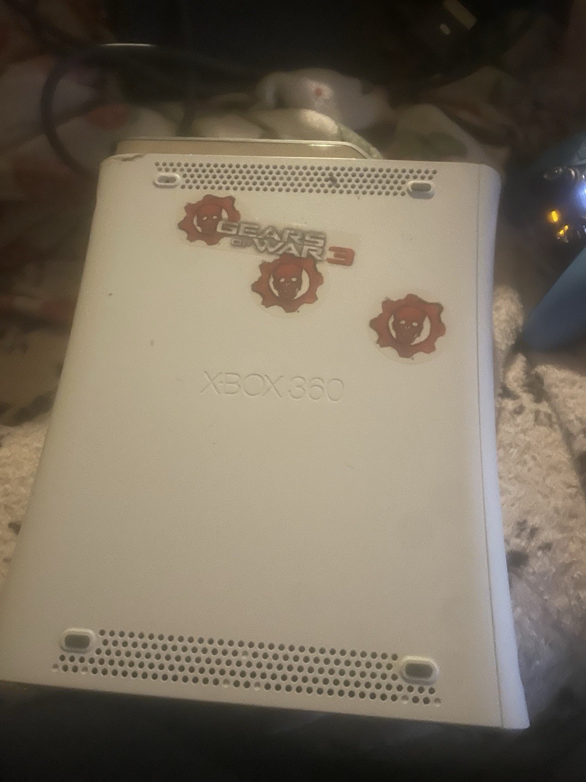 Microsoft Xbox 360 White with 20gb HDD with No Cables No Controller Tested Good