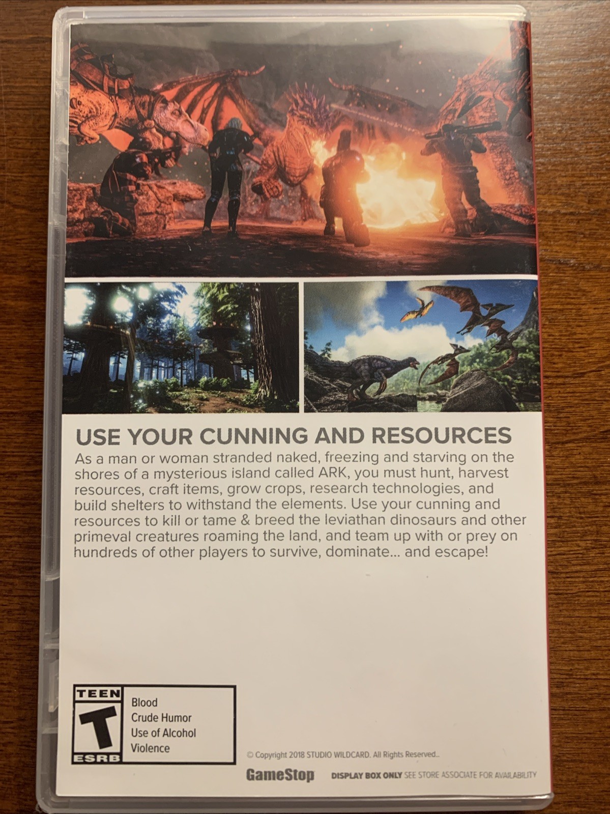 Ark Survival Evolved - Nintendo Switch Authentic Display BOX / Case Only NO GAME