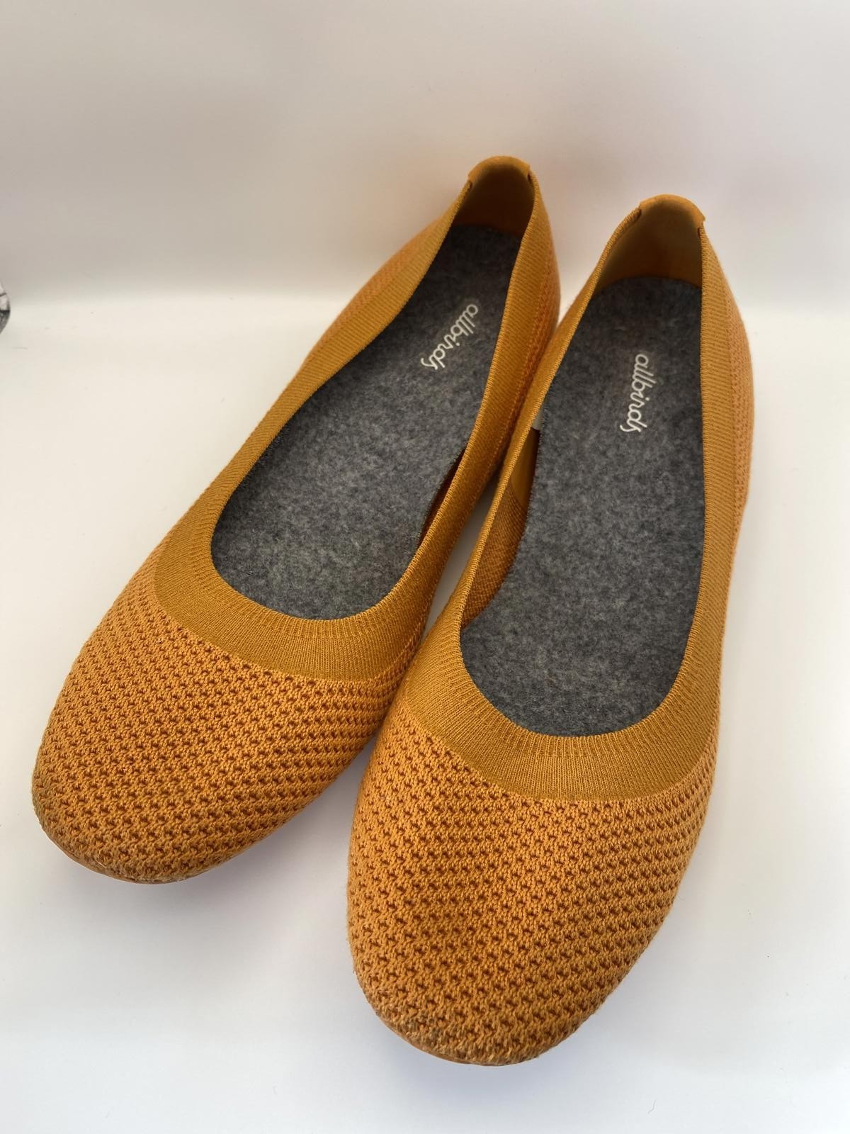Allbirds Women's Mustard Yellow Knit Flats