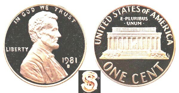 1979, 1980, 1981 S Lincoln Cent PROOF Set INCLUDES 2 TYPE 1 PROOFS