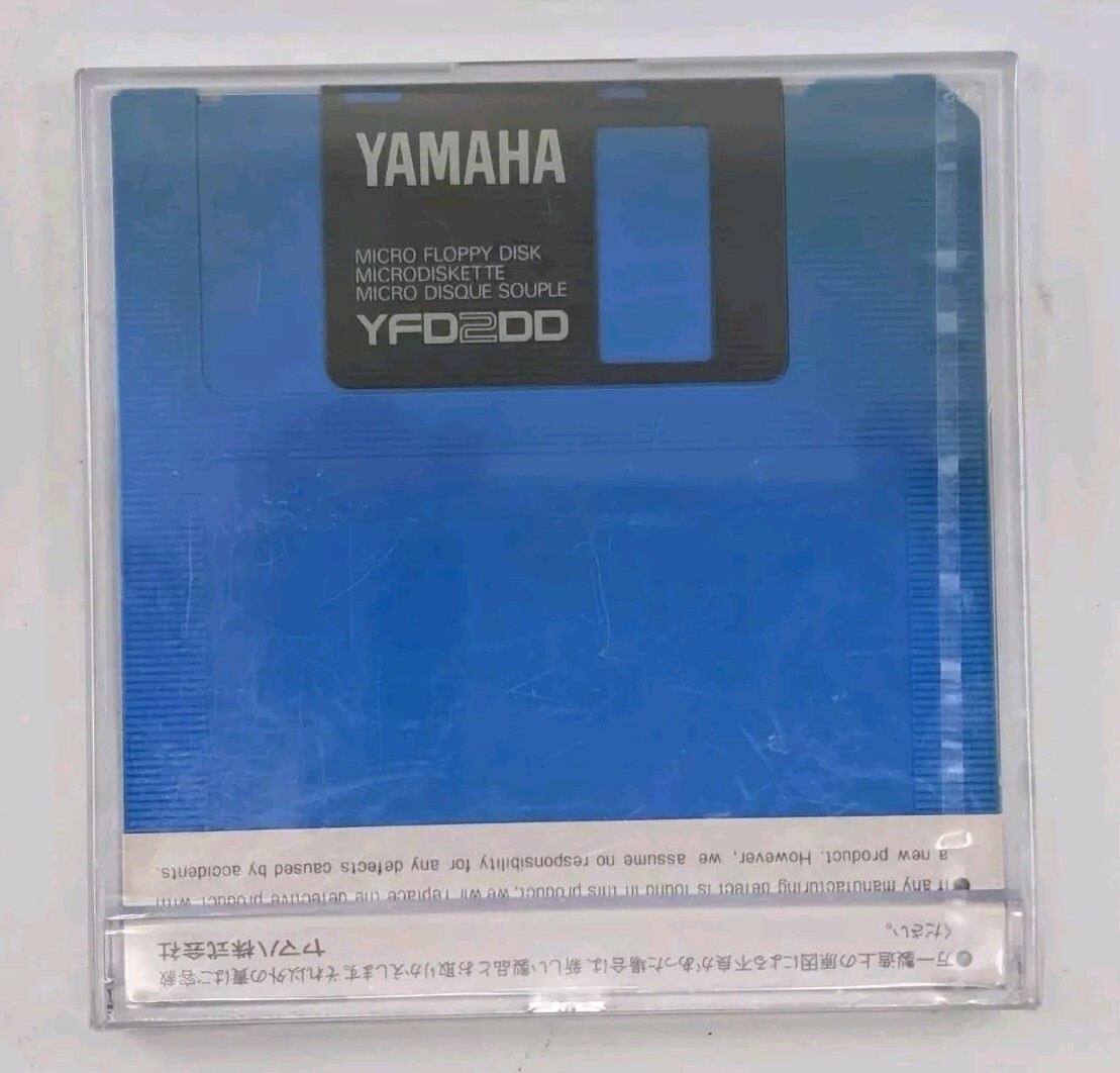 Yamaha CLAVINOVA [NOS] BLANK Recording Micro Floppy Disk - Double Sided YFD2DD