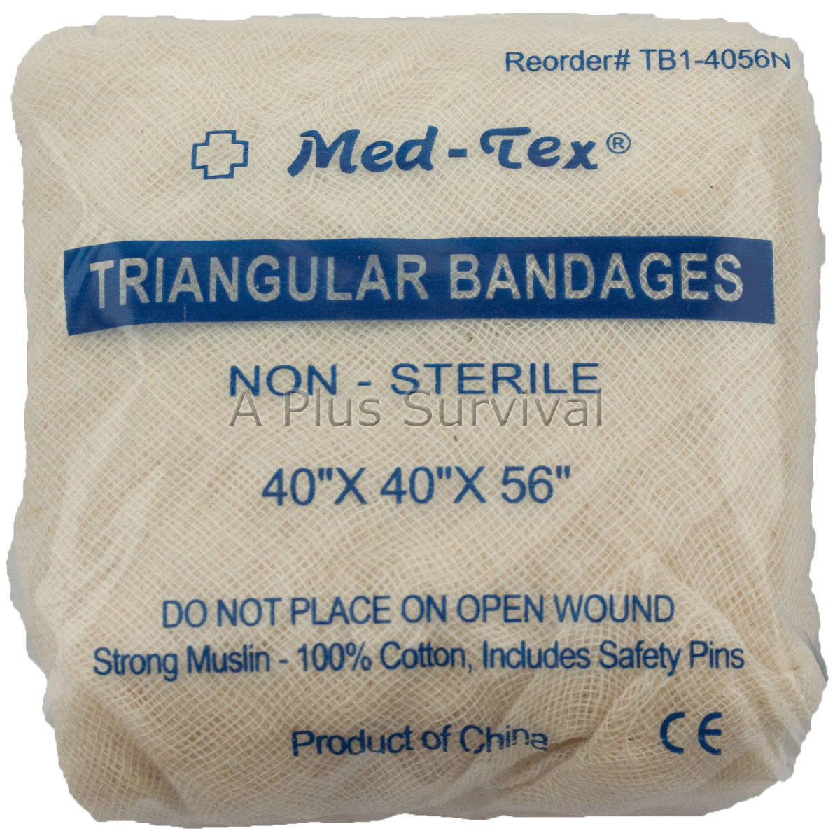 2 Pack Triangular Bandages 40" Hospital EMT Emergency Survival First Aid Kits