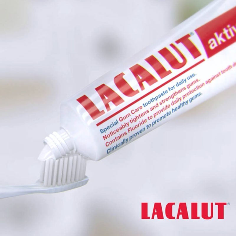 4 Pack Lacalut AKTIV bleeding gums toothpaste 4 x 75ml
