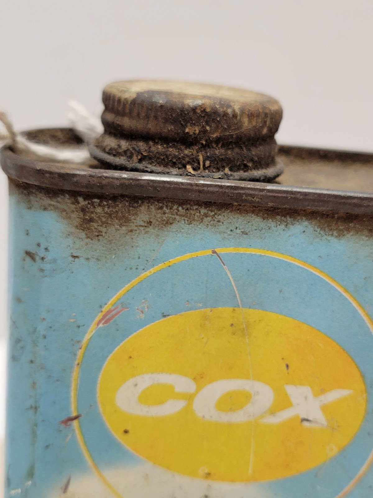 COX THIMBLE DROME AIRPLANE EMPTY GLOW FUEL CAN