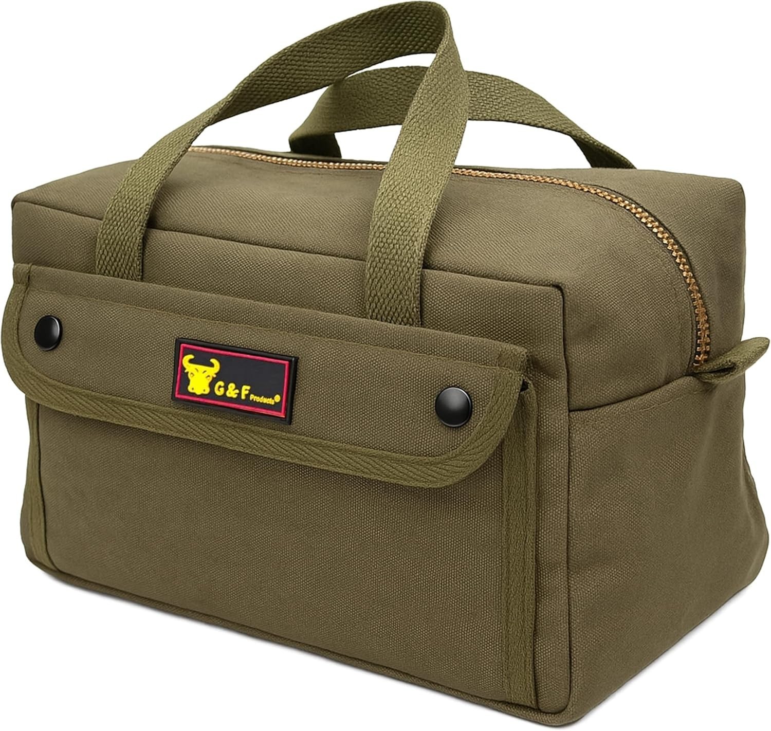 Versatile 11"x7" Water-Resistant Waxed Canvas Duffle Bag with Adjustable Strap