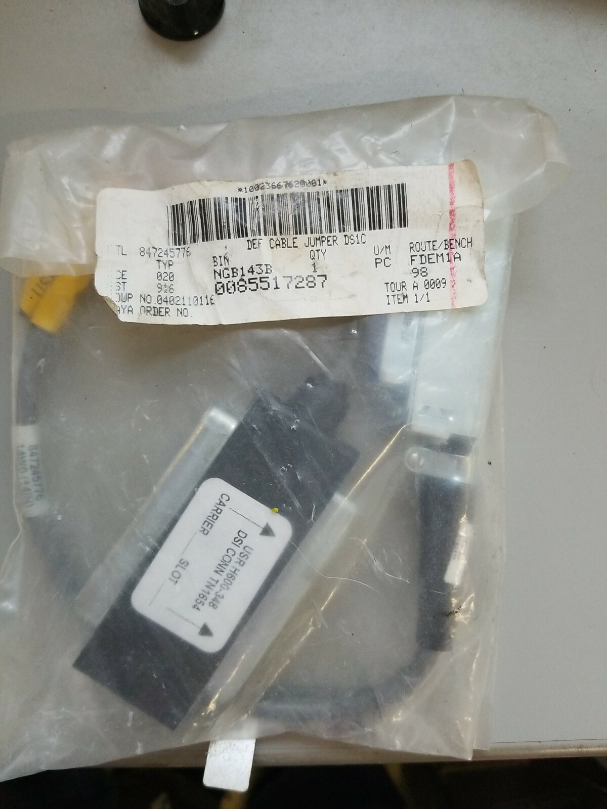 AVAYA DEFINITY H600-348 847245776 I2 DSI CONNECTOR FOR TN573 OR TN507 85517287