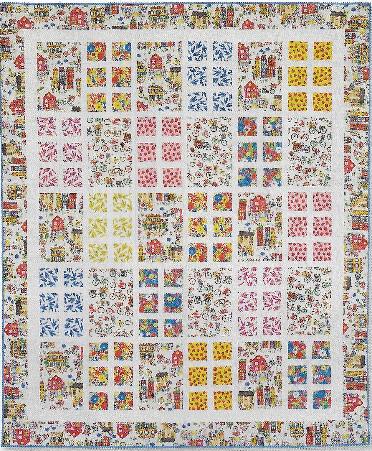 Domino Quilt quilting pattern instructions