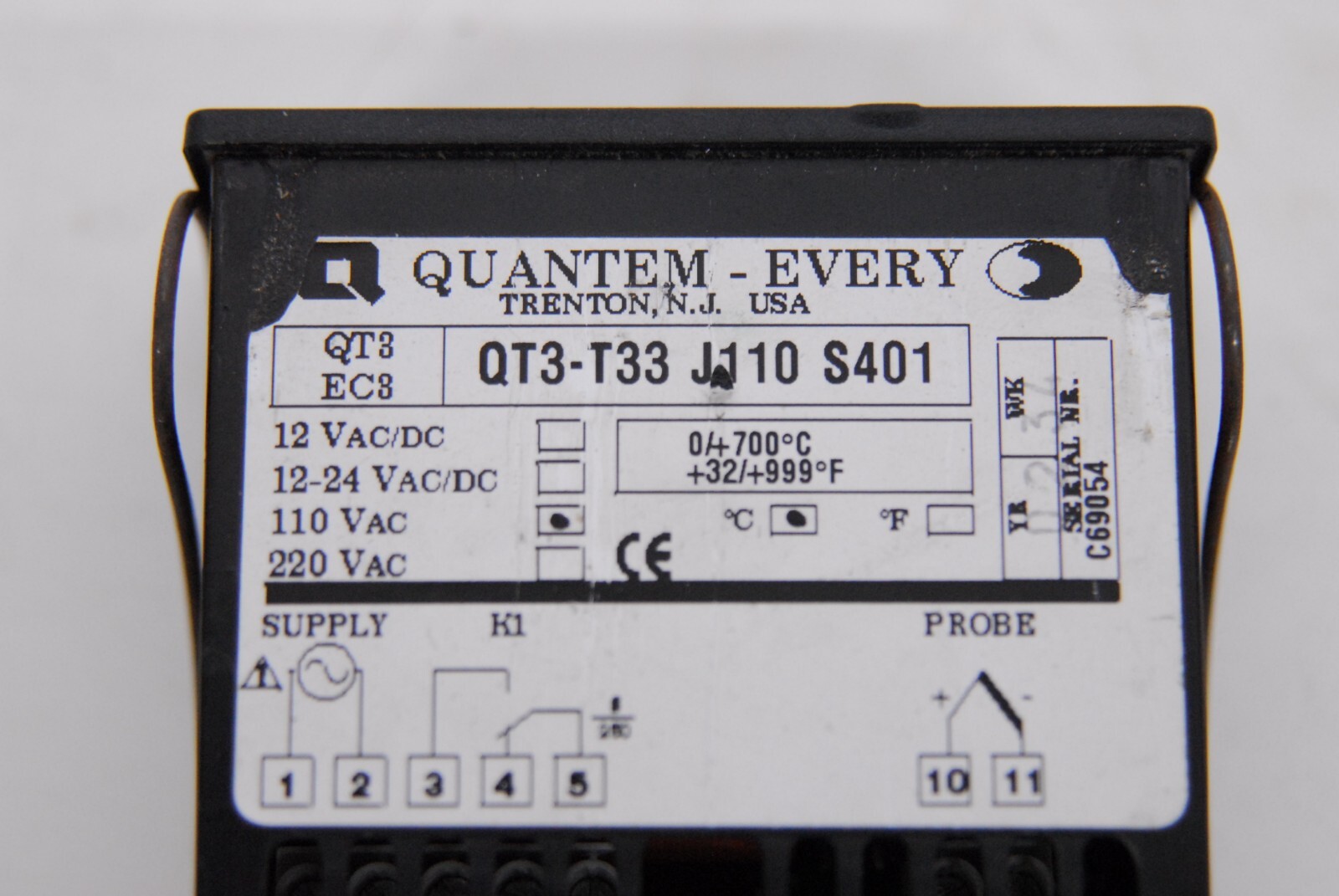 Quantem Every QT3-T33 J110 S401 Temperature Controller