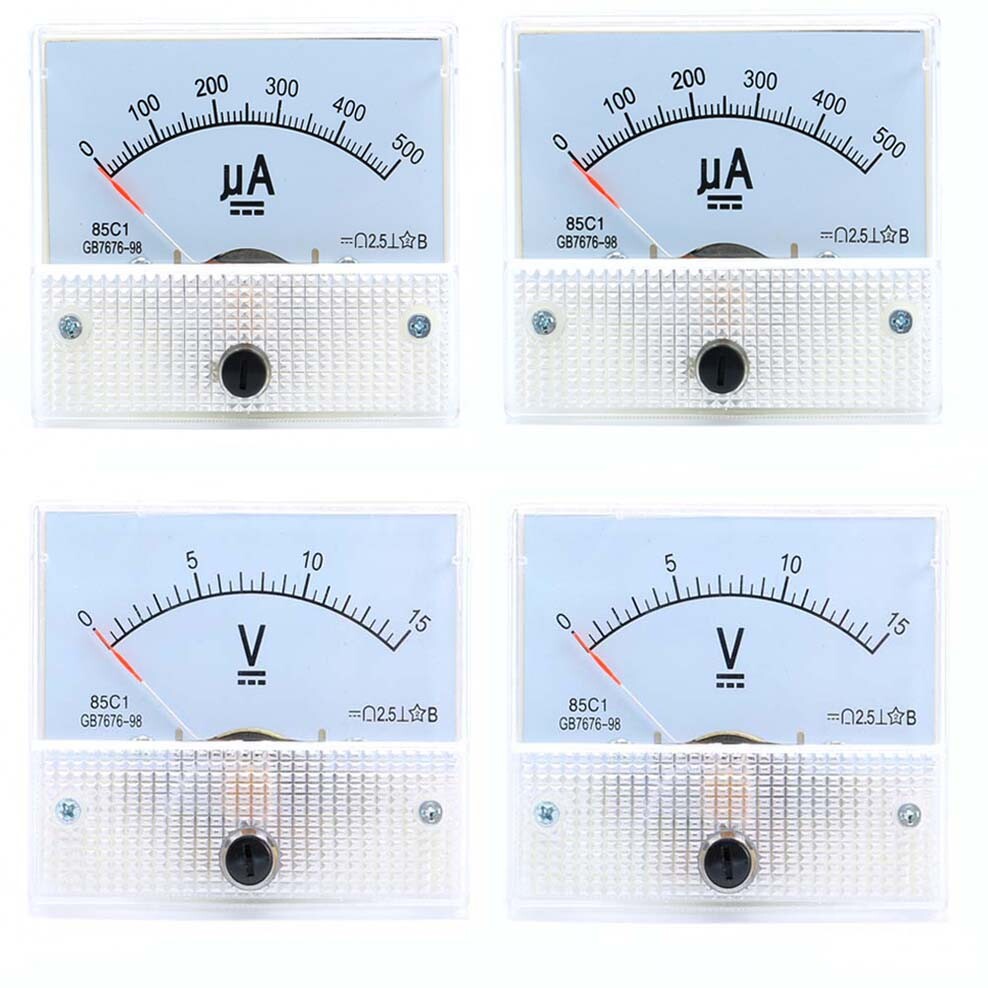 5V-300V DC/AC Voltmeter 50uA-30A DC Ammeter 85C1/85L1 Analog Panel Meter 65x56mm