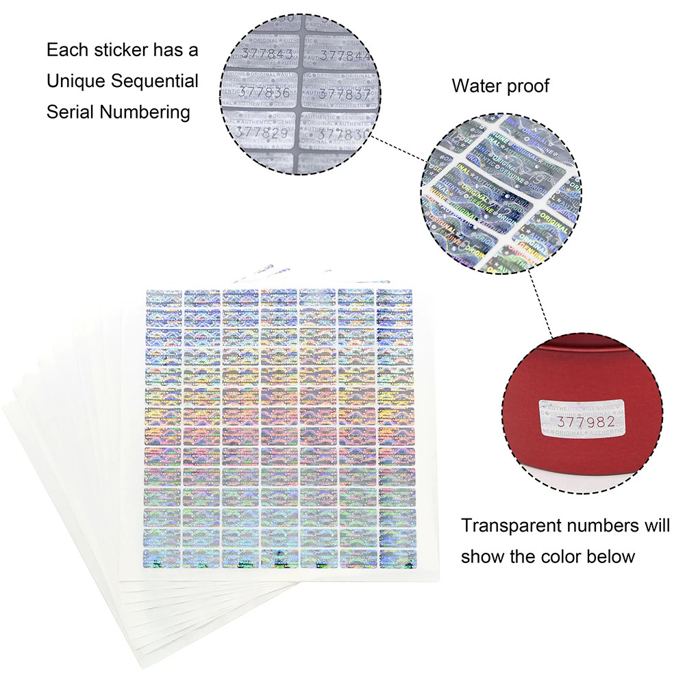 2000 Pcs，Hologram Tamper Proof Stickers，Void Warranty Security Label，Unique