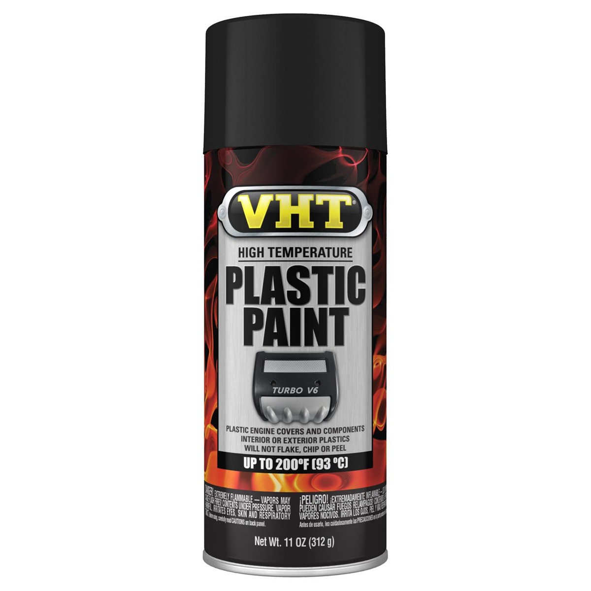 VHT SP820 11 fl. oz. Matte Black High Temperature Aerosol Engine Paint