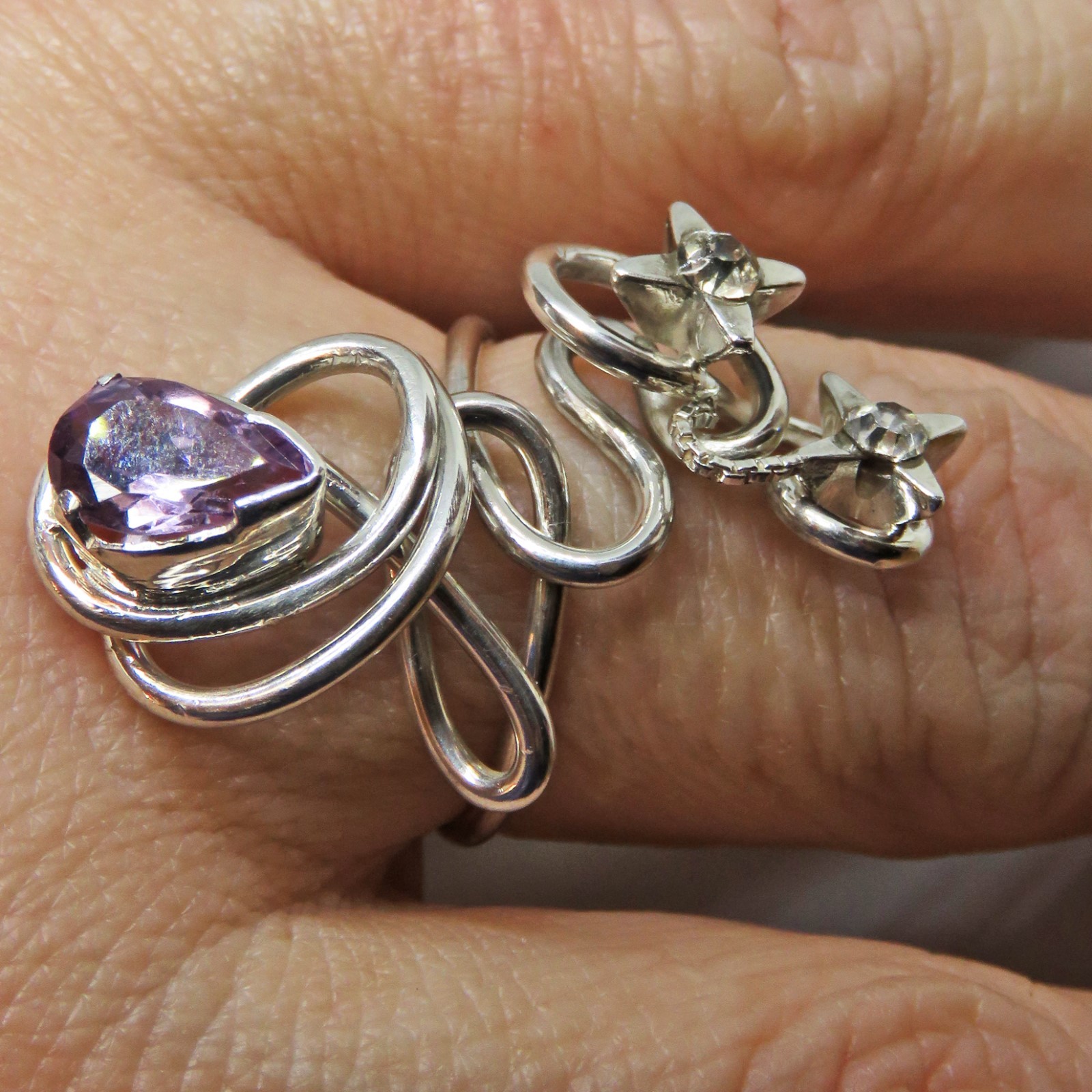 Unique Sterling Silver Hand Crafted Upcycled Flexi-Ring By SoniaMcD