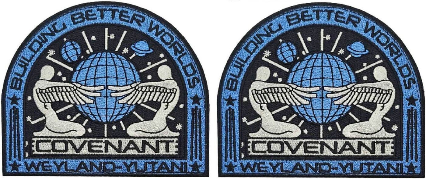 Alien USCSS Covenant Weyland Yutani Crew Patch || 2PC iron on or Sew  4"x3.25"