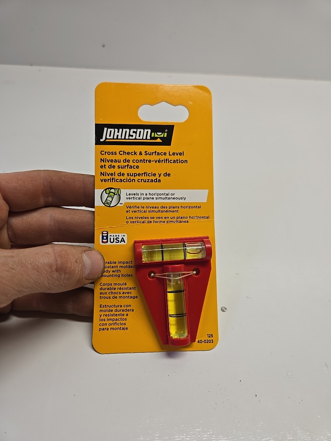 Johnson Level & Tool 125 Cross Check Level